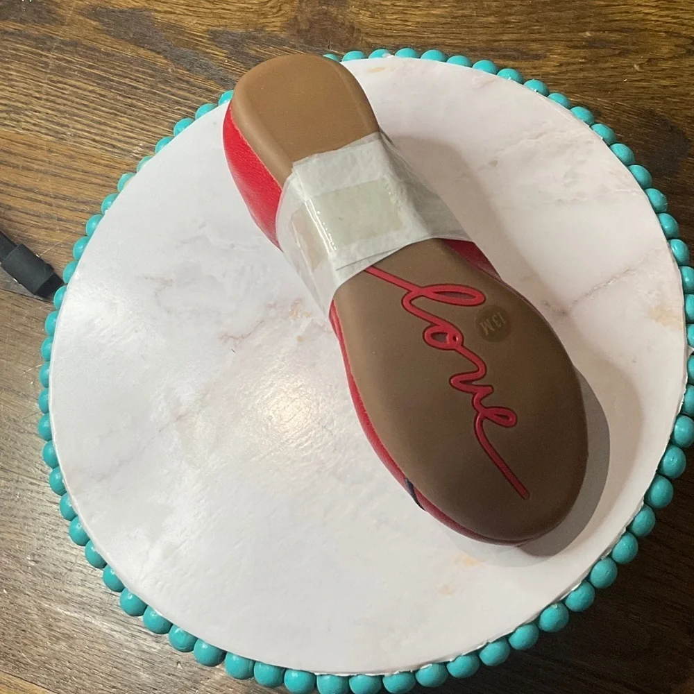 Ellen Degeneres Red Ballet Flats for Kids